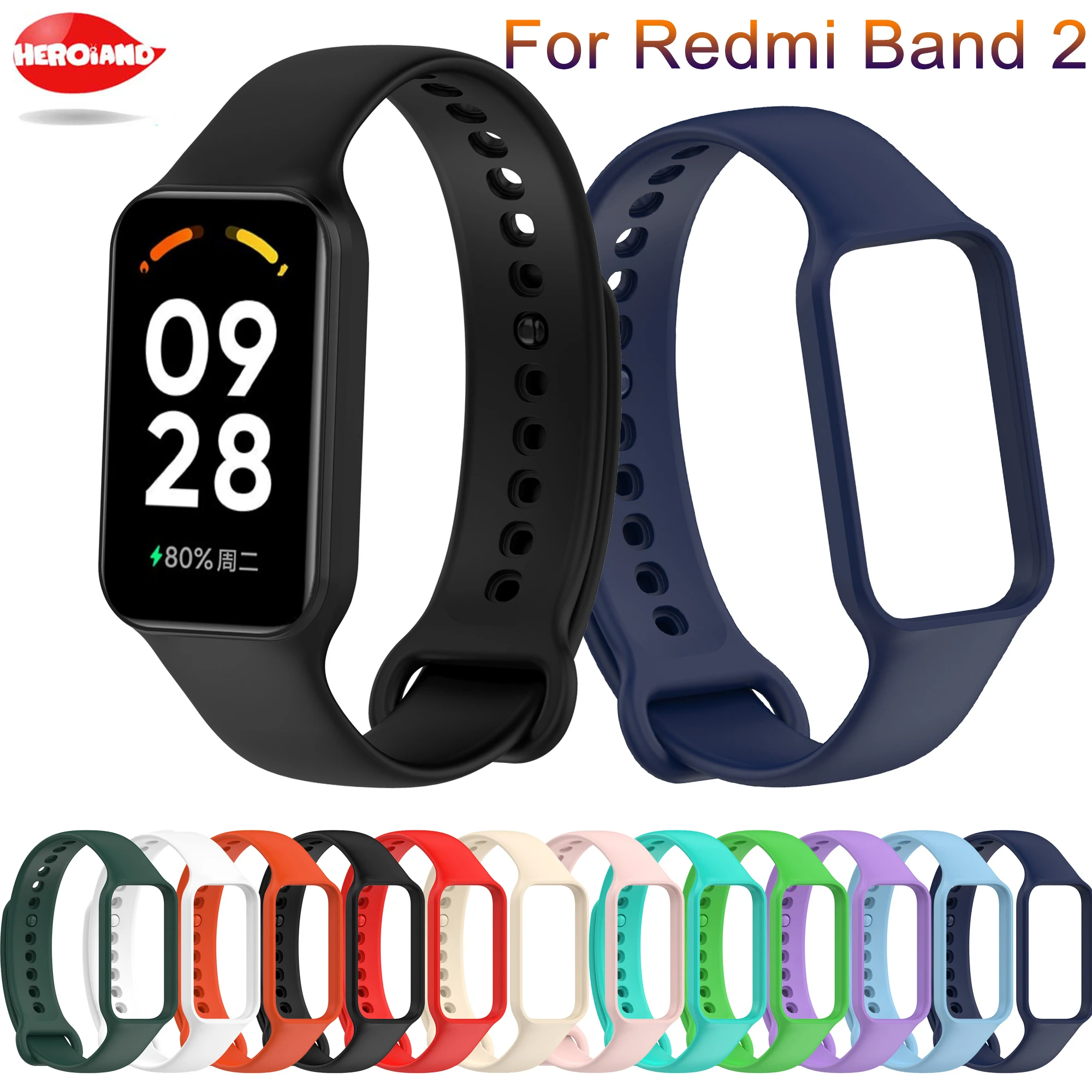 

Ремешок силиконовый для Xiaomi Redmi Band 2, браслет для смарт-часов