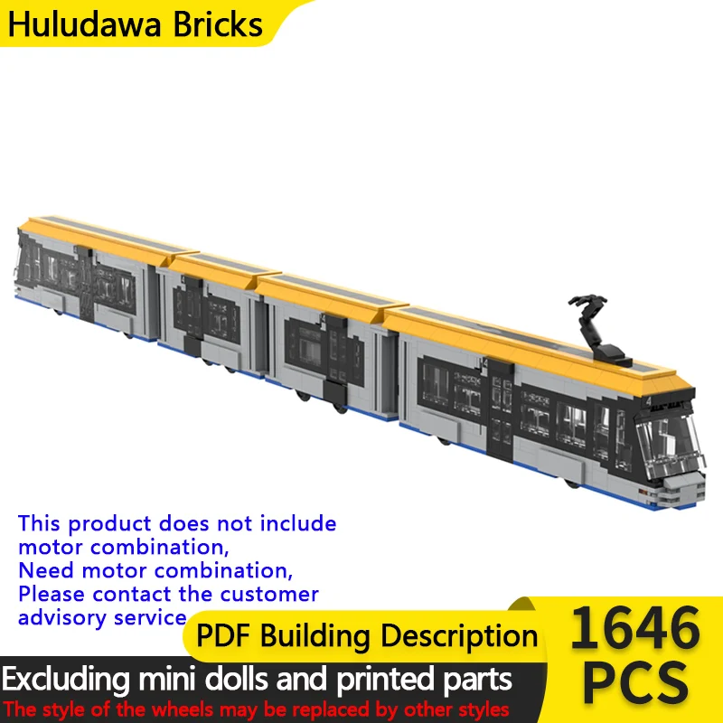 

City Car Model MOC Building Bricks Solaris Tramino NGT10 Tram Modular Technology Children Holiday Gifts Assemble Toys Suit