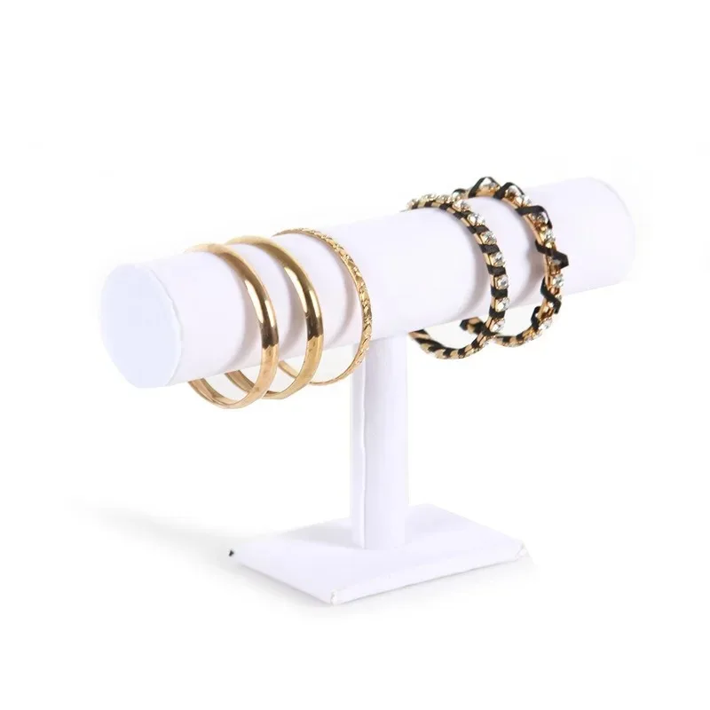 Bracelet Holder Bracelet Organiser Display Stand, Velvet T-shaped Stand, Used for Storing Jewellery Bracelets, Bracelets (White)