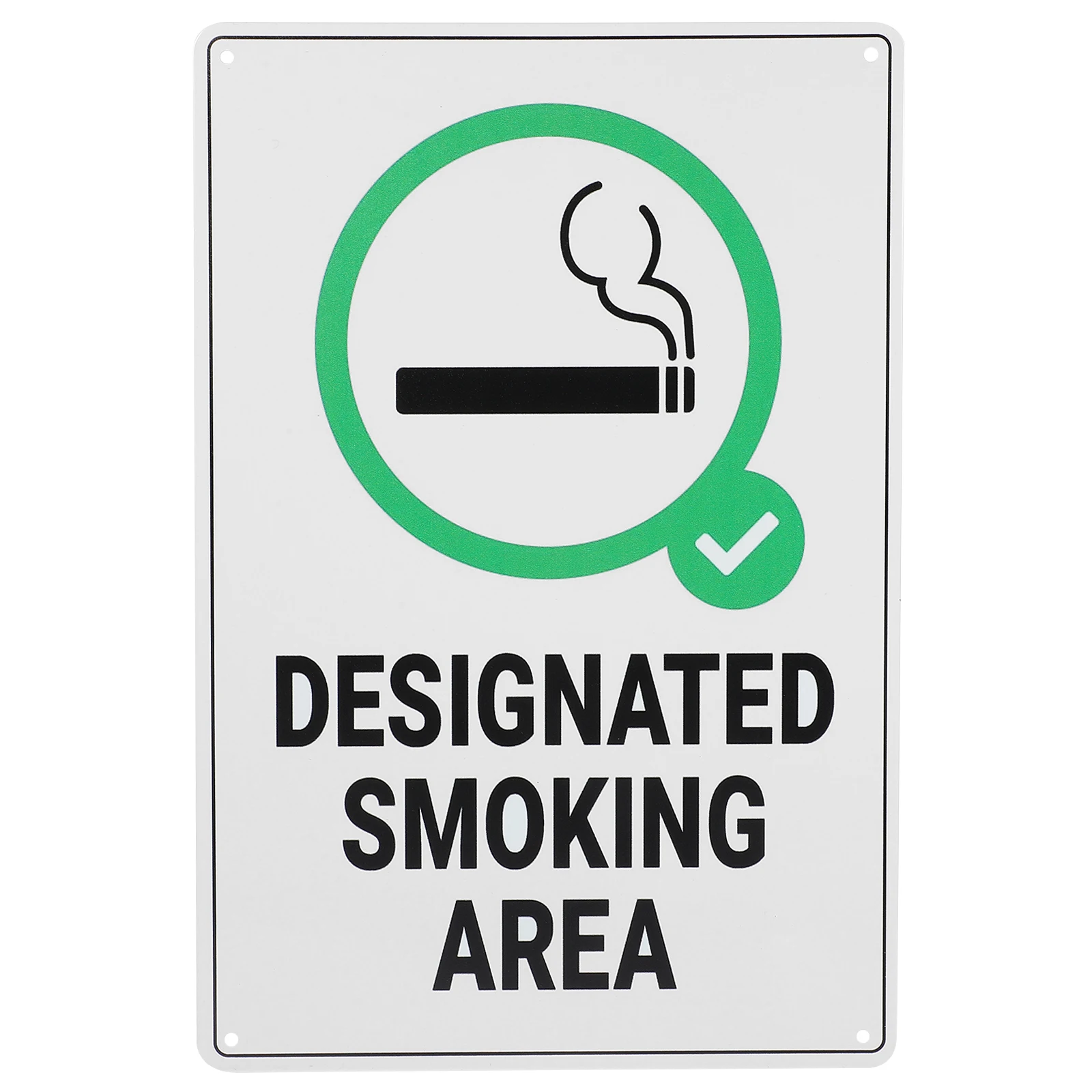 

Smoking Area Sign Private Door Signs for Home No Designated Public Signboard Display Boards