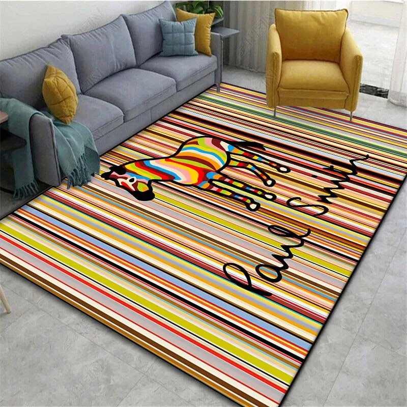 London Fashion P-Paul Smith Printed Floor Mat Carpet 15 Sizes Living Room Bedroom Bedside Sill Bathroom Floor Mat Home Decor