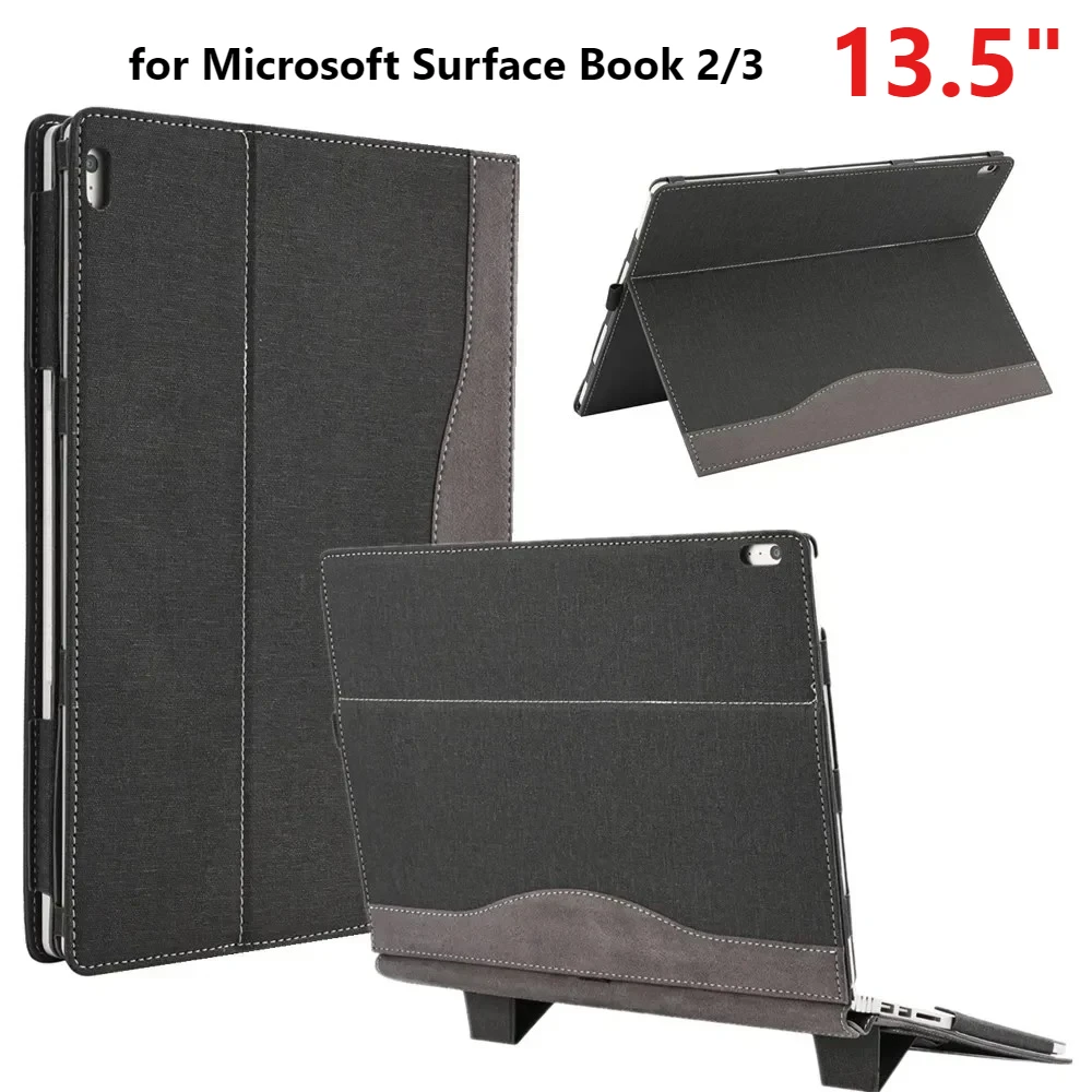 

Чехол для ноутбука Microsoft Surface Book 2 3 13,5 дюймов, чехол-фолио для Surface Book 13,5 дюймов, чехол для ноутбука с подставкой, чехлы-сумки