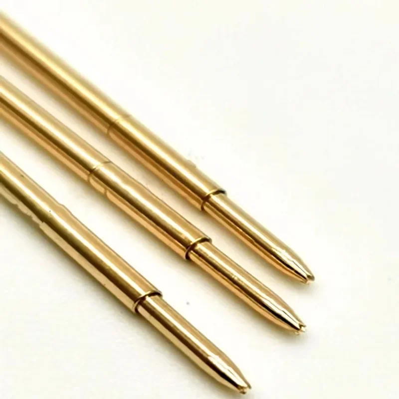 100PCS/Bag Gold-plated PA75-F1 Four Claw Plum Blossom Head Spring Test Probe Outer Diameter 1.02mm Length 16.35mm PCB Pogo Pin