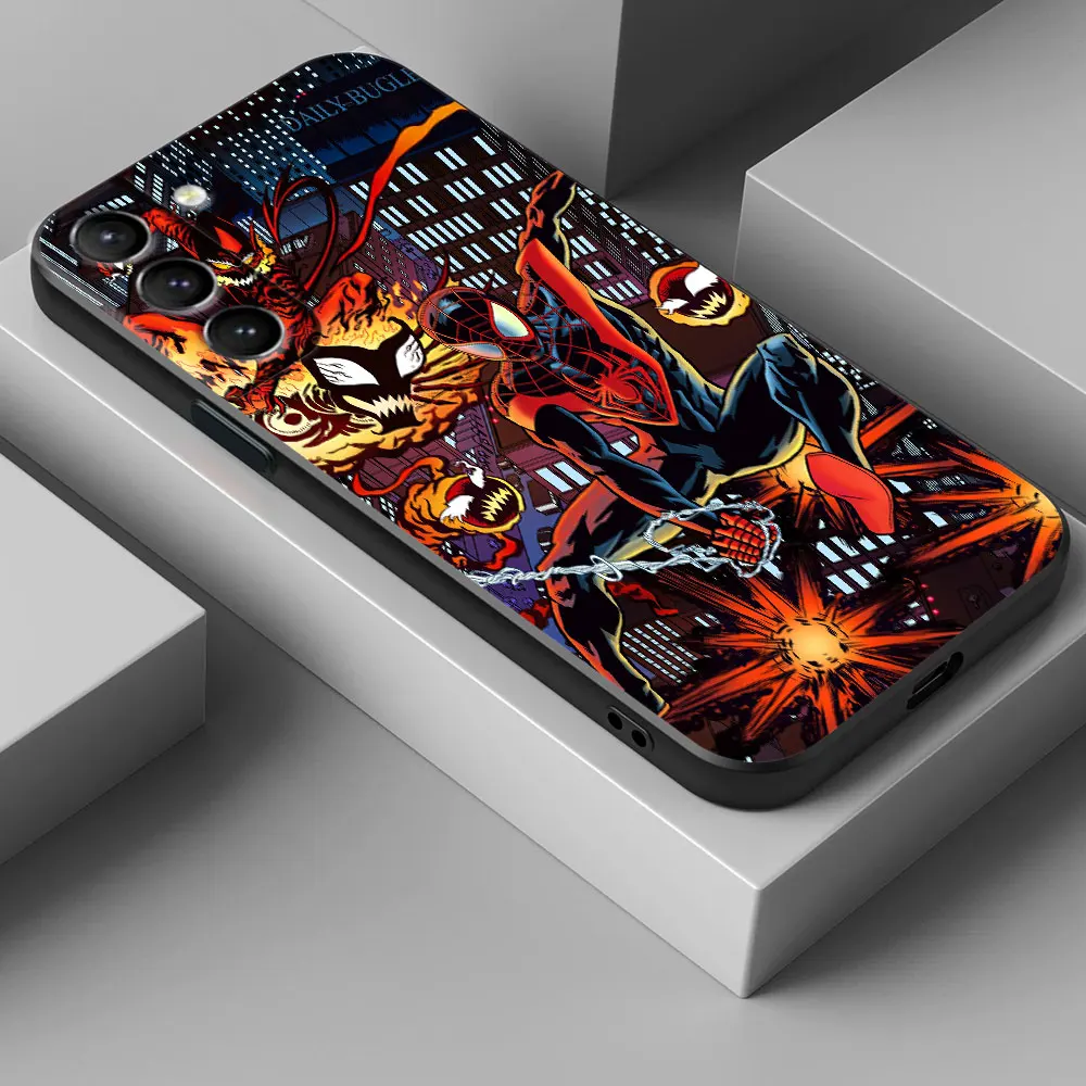 Spider Man Spiderman Phone Case For Samsung Galaxy S24 Ultra Cases S23 S21 S20 FE S22 9 Plus 5G Note 20 Ultra 10 Silicone Cover - Image 4
