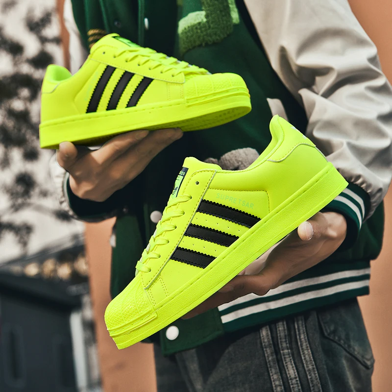 

2025New Comfort Casual New Popular Three Bars Shell Toe Couple Sneakers 35-45High-quality Couple's Sports Shoes