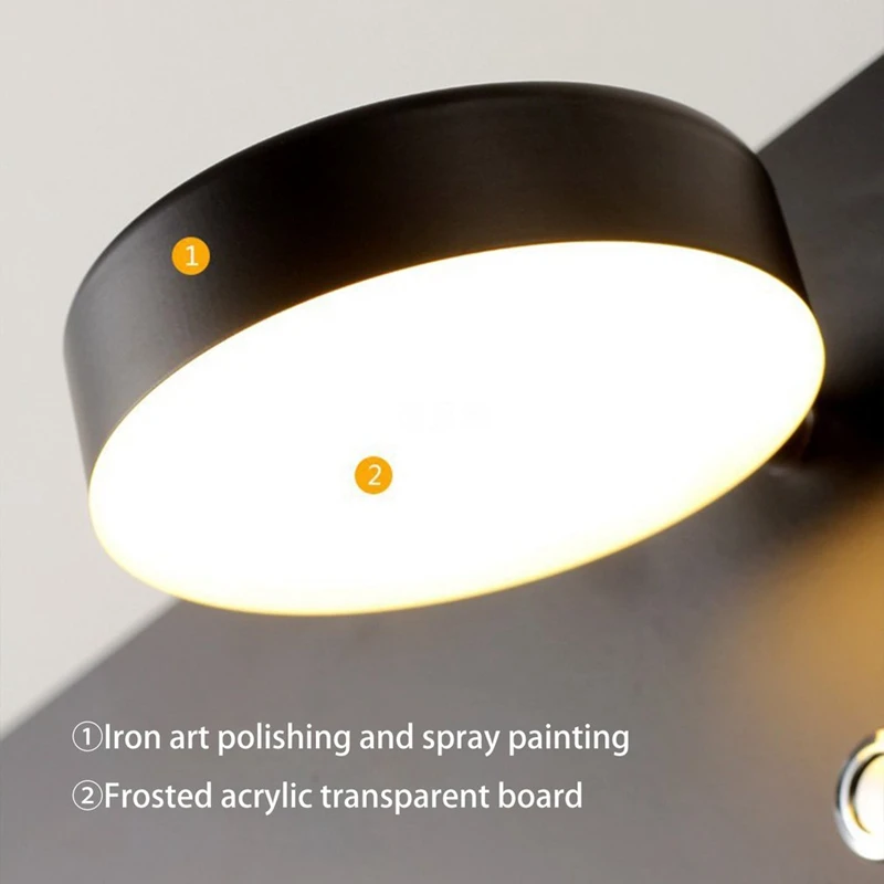 Applique murale de lecture avec port USB, lampe de chevet créative T1 avec interrupteur