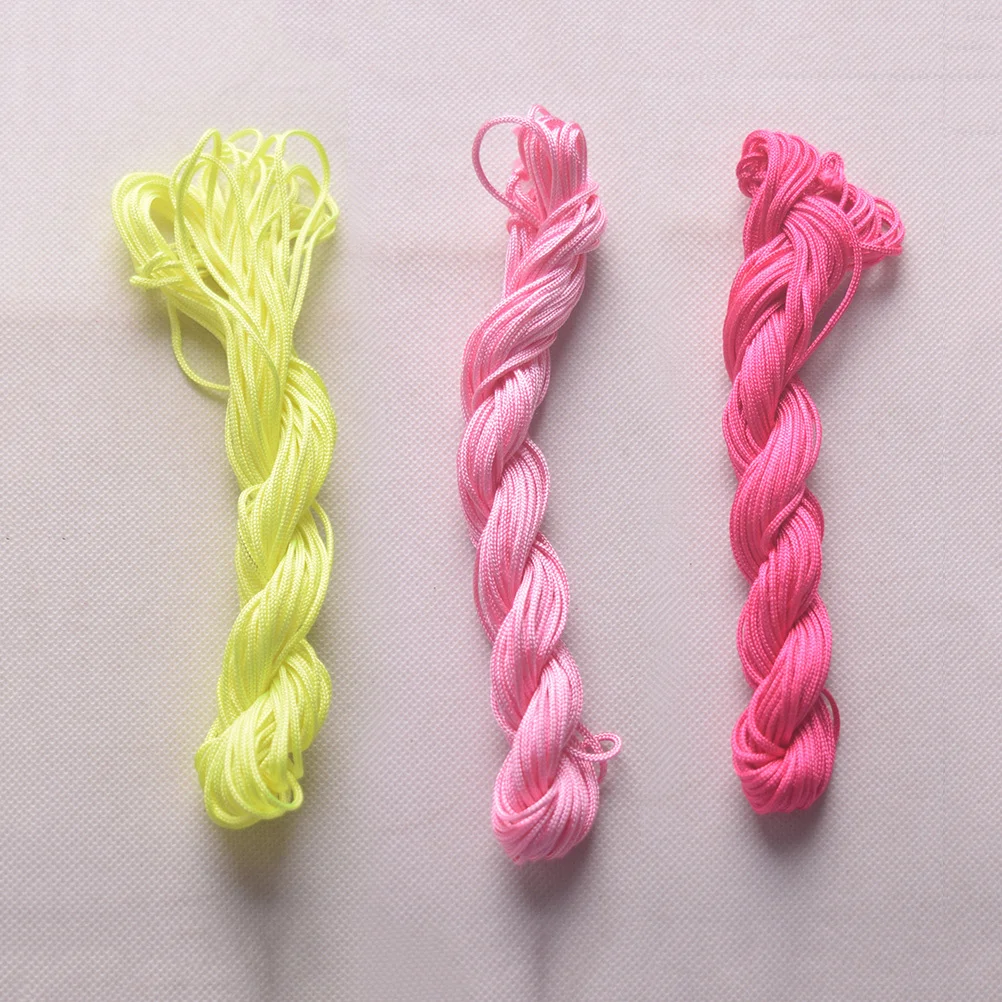 

20 Roll Multicolor Jade Line DIY Accessories Hand Woven Wire Bracelet Necklace Rope Chinese Knot Wire for Craft Projects