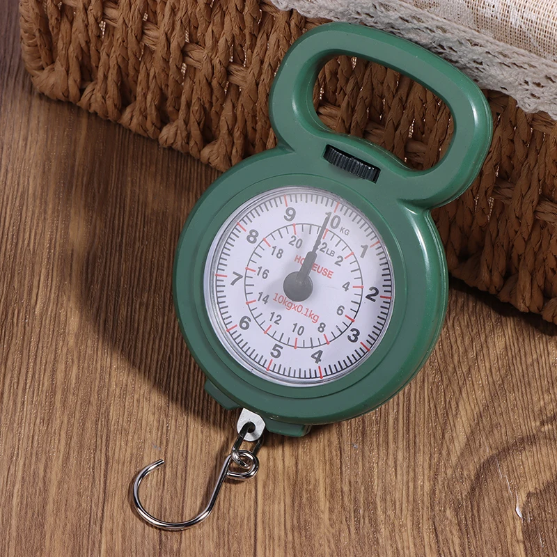 Mini Pointers Hook Spring Hanging Scale Portable Fishing Scale 10kg Capacity Food Digital Scale Luggage Scale Weighing Scales