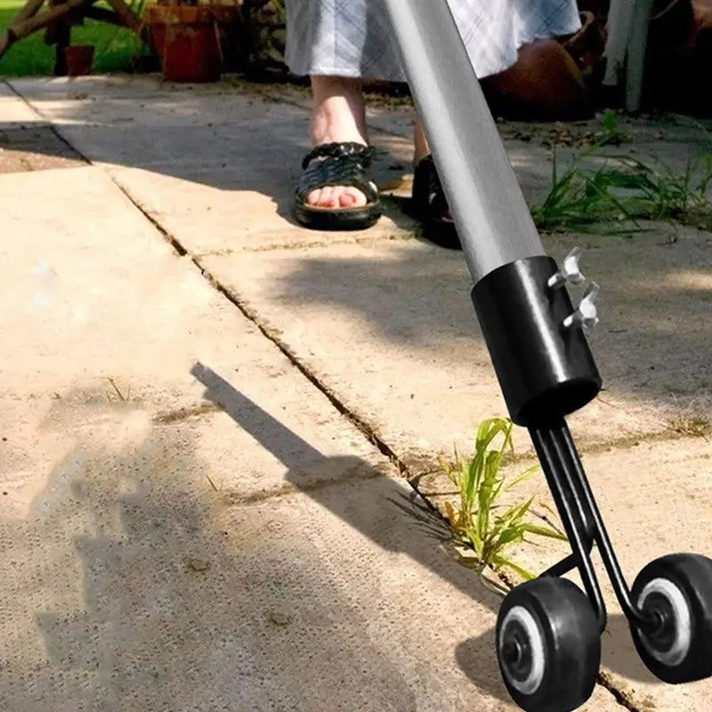 Crazy Weeds Marauder Portable Gap Weeder  No Need To Bend Down Trimmer Adjustable Length Weed  Remover Gardening Mowing Tool