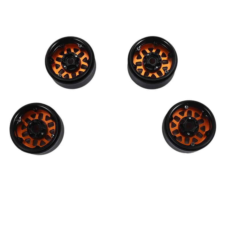 AS96-4PCS 1.9 Metalen Beadlock Wielnaaf Velg Voor 1/10 RC Crawler Axiale SCX10 90046 AXI03007 Traxxas TRX4 Redcat D90