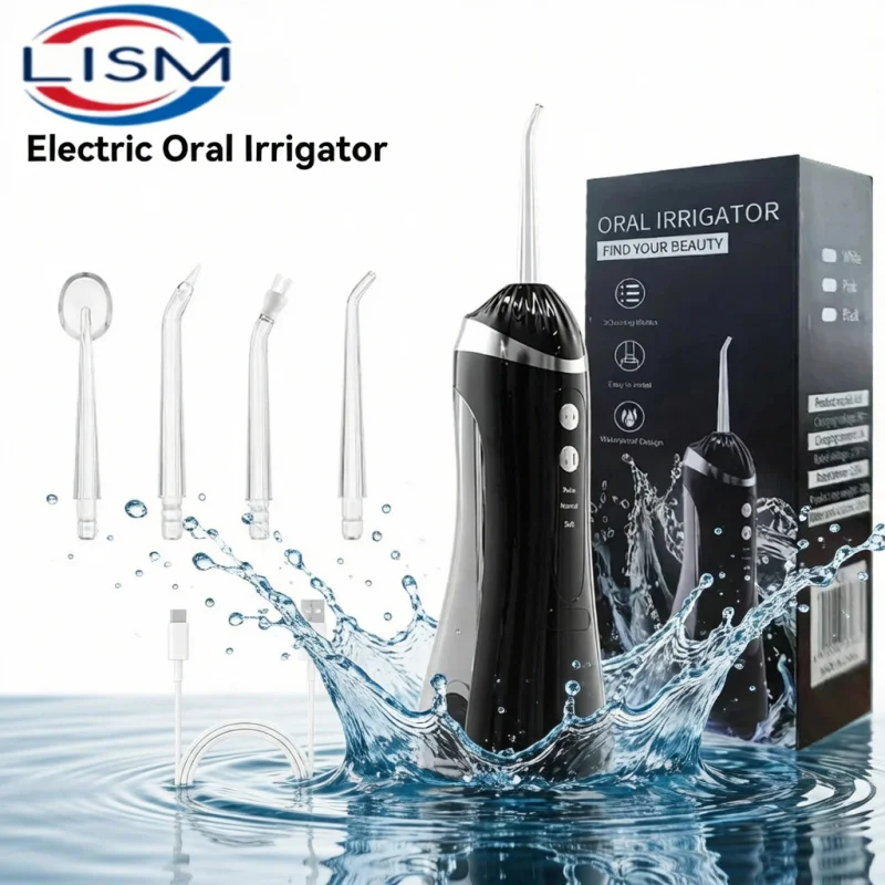 Portable Oral Irrigator with 3 Cleaning Modes Rechargeable Waterproof IP65 Dental Water Flosser Teeth Whitening Jet Floss 200ML
