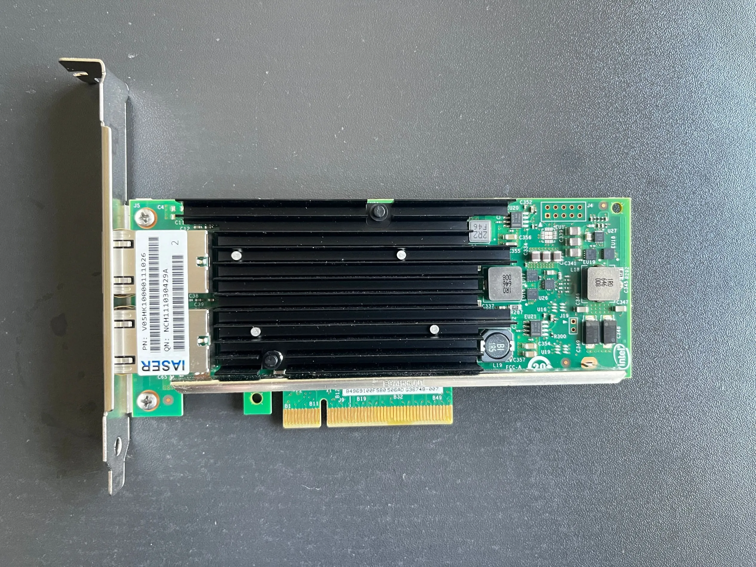 

X540-T2 двухпортовая 10-гигабитная сетевая интерфейсная карта NAS Synology 10G электрический порт PCIE для настольных ПК, быстрая мягкая маршрутизация любви