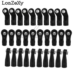 10Pcs M3 M4 Rod Bent Straight Ends Plastic Link Balls Head Linkage Joint for 1/10 RC Crawler Car SCX10 D90 Wraith TRX4 TRX6 Part