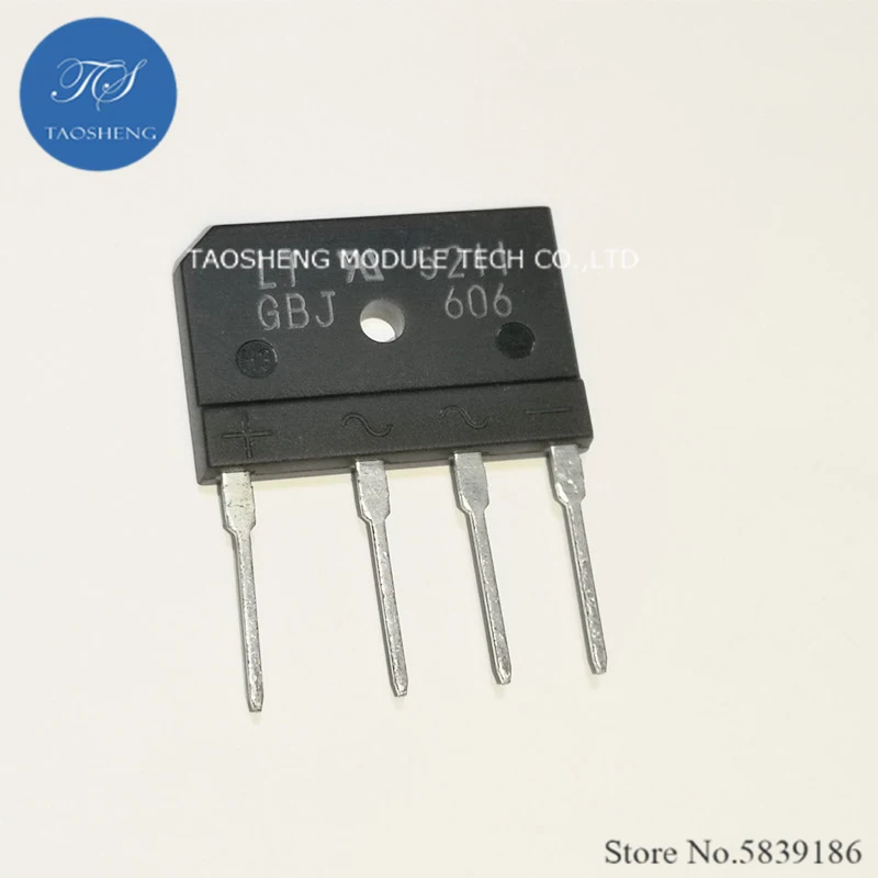 GBJ606 GBL406 100% novo e original, 1pc