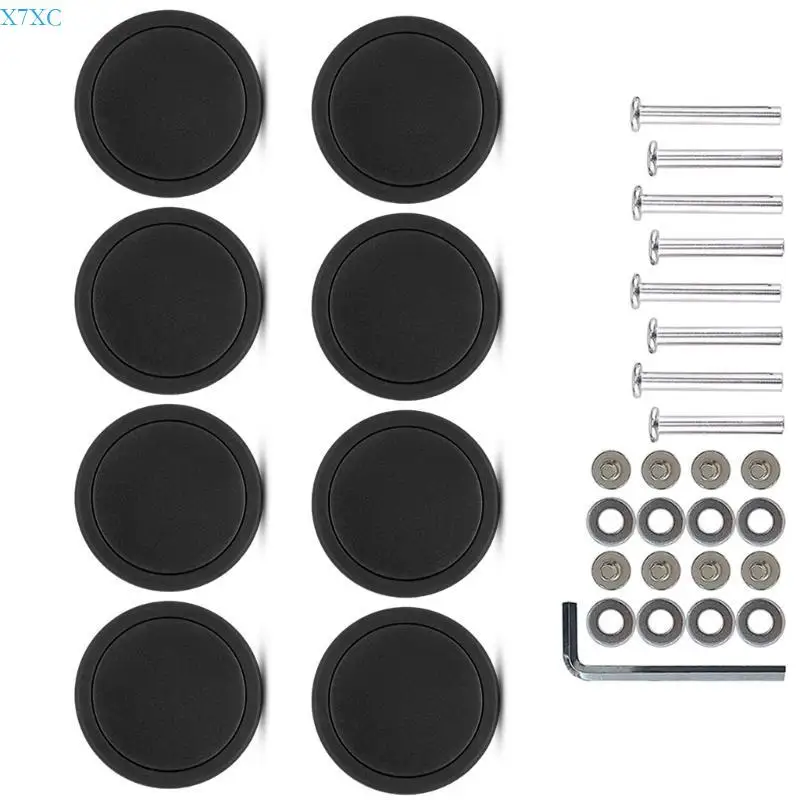 

X7XC Set of 8 Travel Luggage Suitcase Replacement 55x12mm Plastic Caster Wheel