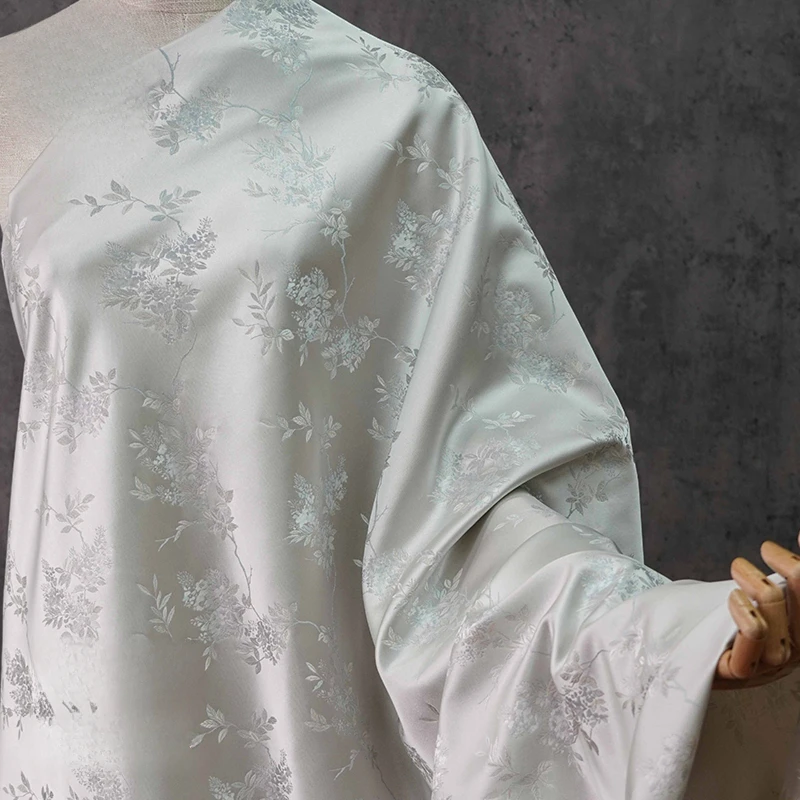 

Жаккардовая ткань окрашенная в цветочную пряжу, новый китайский жилет Cheongsam, куртка-мандаринка, элегантный текстурированный культурный текстиль