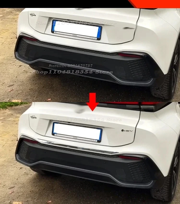 Accesorios exteriores para Toyota CHR C-HR 2024 2025 ABS cromado negro cubierta de carrocería de puerta lateral embellec
