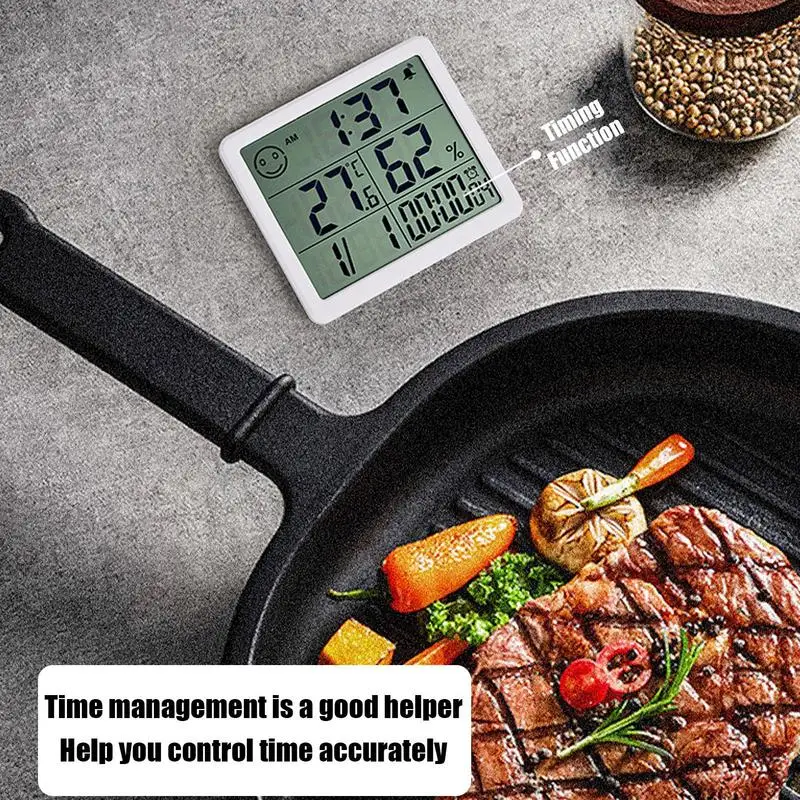 Digital Thermometer Hygrometer High Precision Indoor Temperature Monitor Fast Refresh LCD Display Humidity Meter Fast Refresh