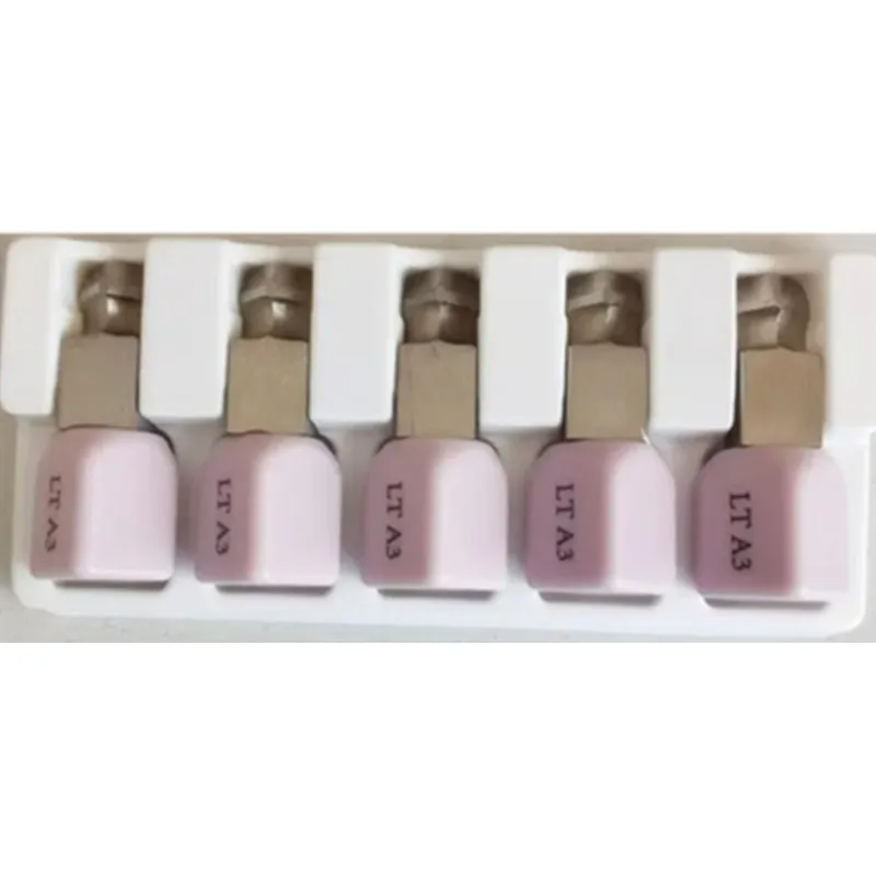 

5Pcs Planmeca Lithium Disilicate Glass Ceramics Dental Blocks Monolithic Bridge Crown Posterior Denture Dental Ceramics Material