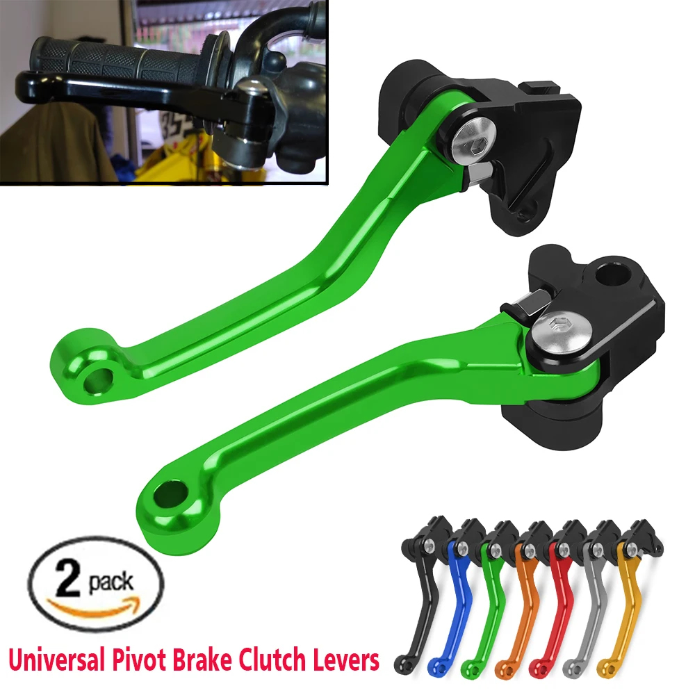 

For Kawasaki KX250 2005-2020 KX250F KX450F 2006-2018 Motorcycle Accessories Pivot Brake Clutch Levers Dirt Pit Bike Handle Lever