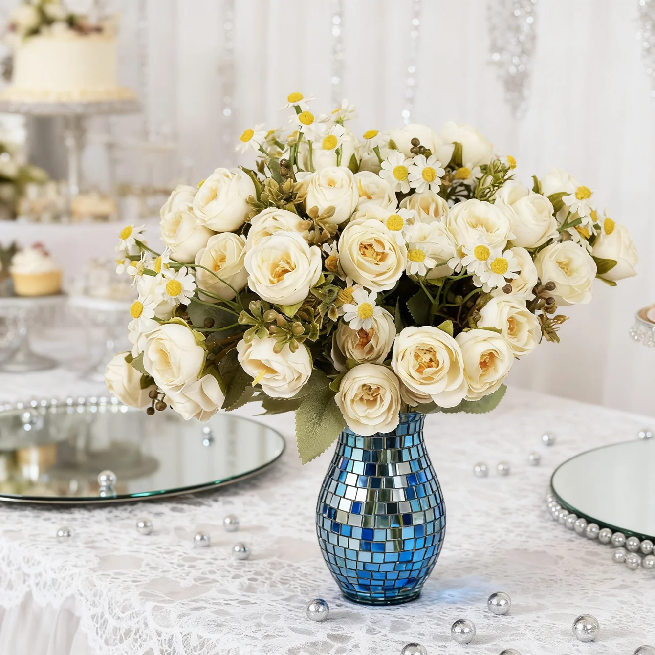 1/3PCS Künstliche Blumen Seide Chrysantheme Rose Hause Zimmer Hochzeit Brautstrauß Dekor Valentinstag Outdoor Garten DIY geschenk