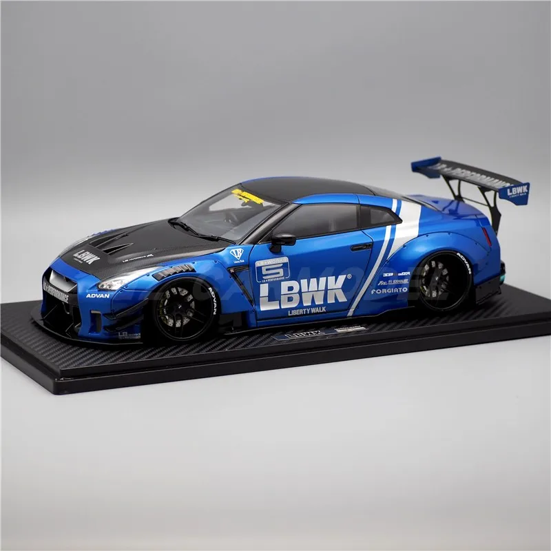 IG 1:18 LB GTR R35 タイプ 2 ブルー IG2340 JDM シミュレーション限定版樹脂金属静的車モデルおもちゃギフト