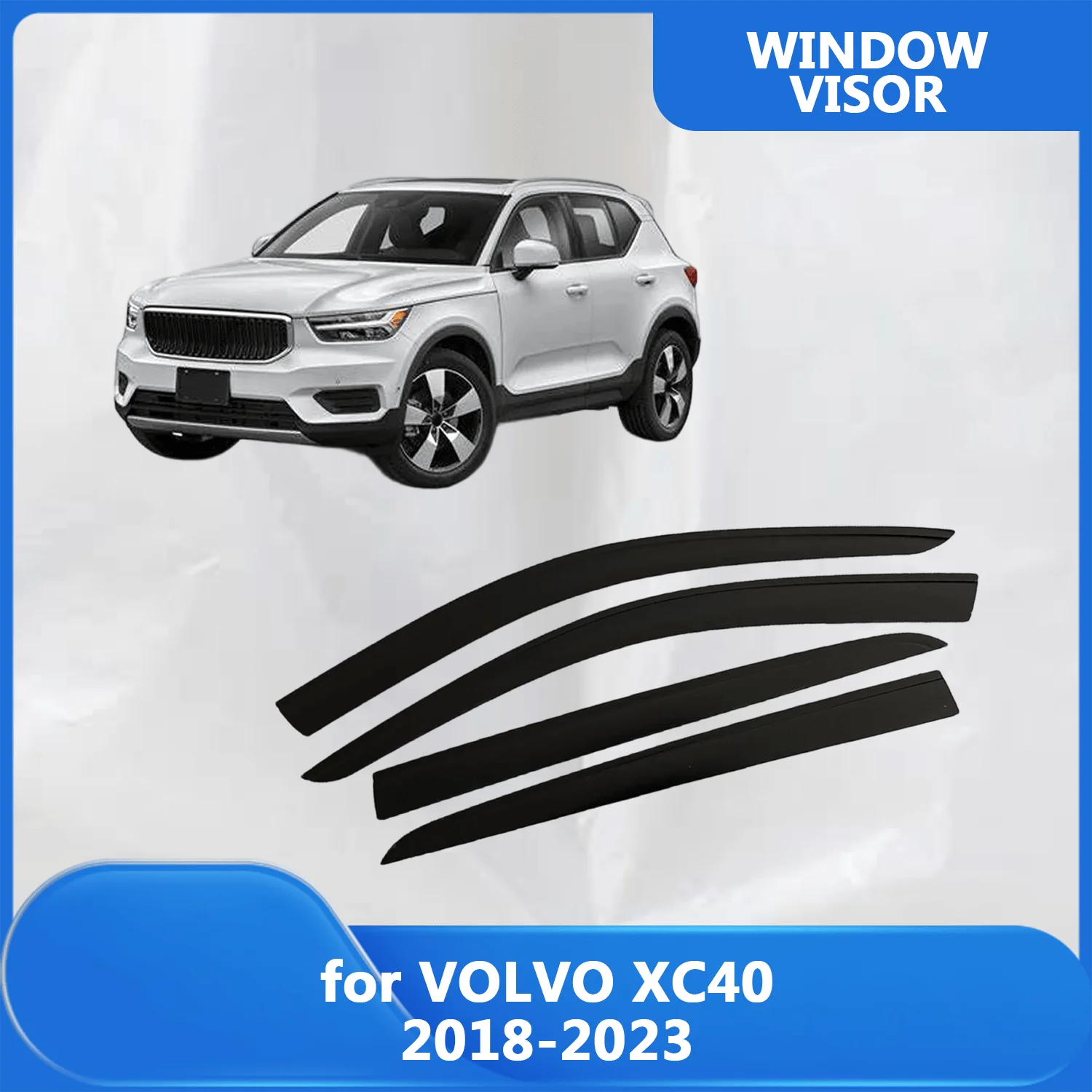 

Window Visor for VOLVO XC40 2018 2019 2020 2021 2022 2023 Wind Deflectors Rain Guards Door Visor Vent