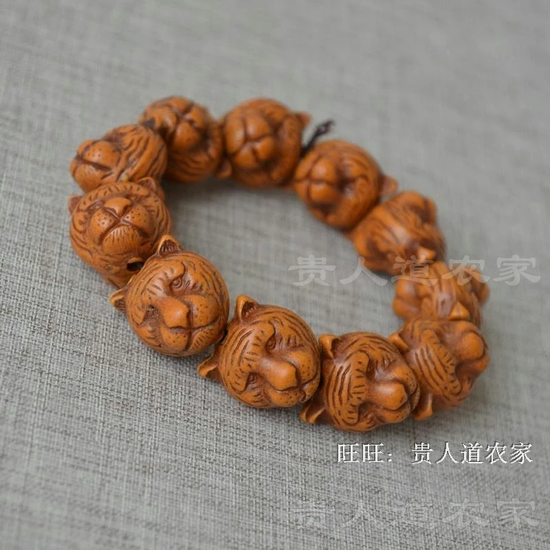 Floor stall bracelet, double-sided tiger head bracelet, auspicious and safe couple's men's bracelet, large size