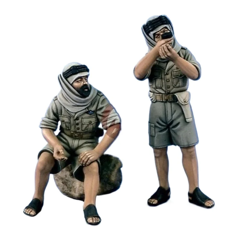 1/35 British Special Air Service (SAS) Jeep Crew (2 Figures) Resin Figure Assembled Model Kit Unassembled and Unpainted Diorama