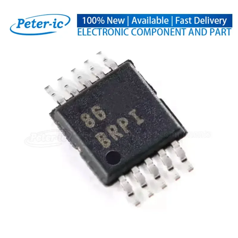 (2Piece)ADS1015IDGSR ADS101x ADS1015IDGST BRPI VSSOP-10 4channel 12 Bit 3.3kSPS Analog To Digital Converters ADC