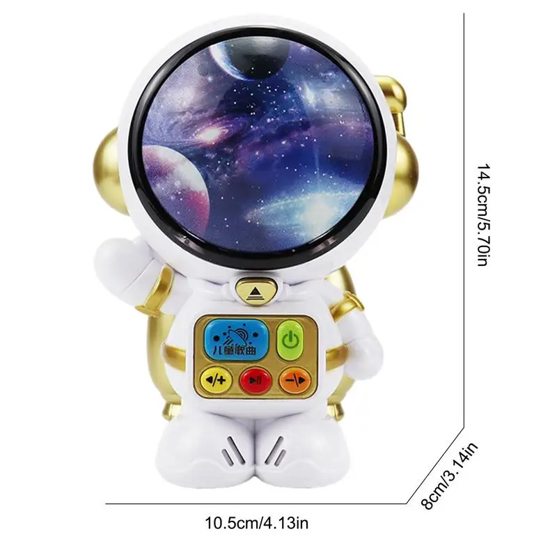 Story Telling Robot With 3 Discs Astronaut Robot Toy Electronic Story Machine Toys With Light Cute Early Childhood For Birthday