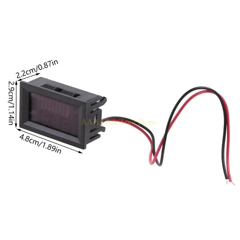 12V-72Vリード酸デジタルバッテリー容量インジケーターチャージテスターVoltmeのA2BE