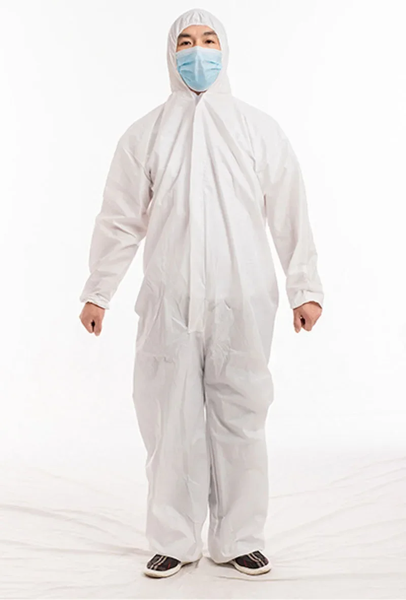 Disposable Protective Coverall Suit Clothing SF Waterproof Dustproof Oil Resistant Spray Paint Breathable Film Isolation Clothes