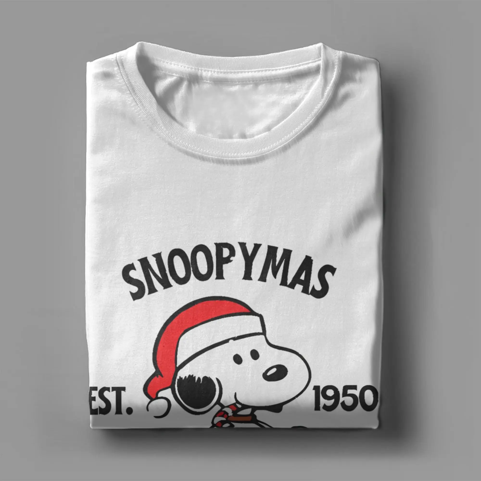 سنوبي سنوبياس عيد ميلاد سعيد سانتا كلوز جديد وصول تي شيرت الرجال النساء القطن الخالص تي شيرت الملابس #3