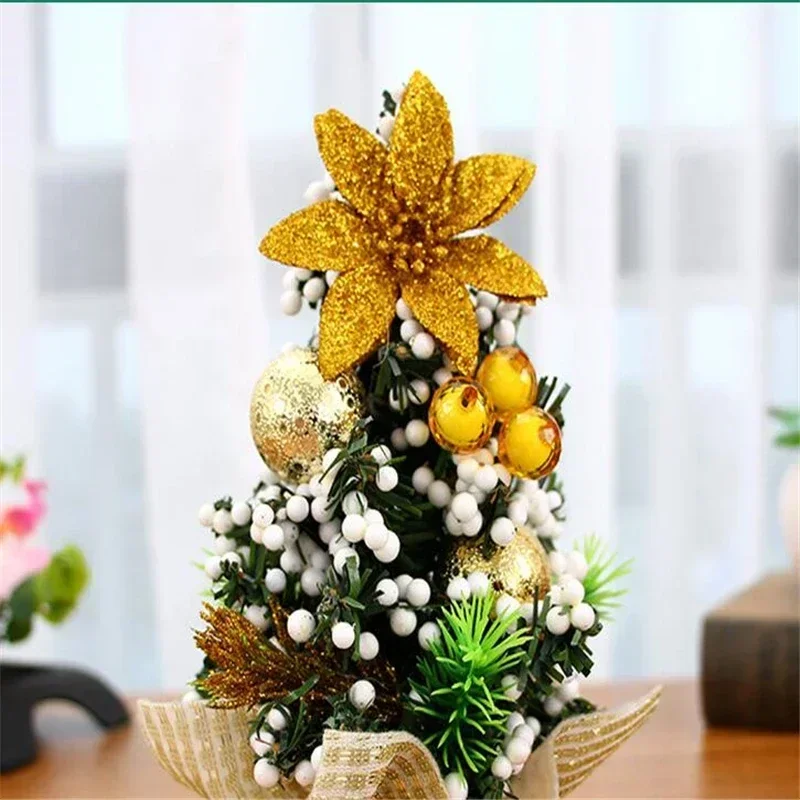 20 سنتيمتر شجرة عيد الميلاد الاصطناعية الجدول زخرفة شجرة عيد الميلاد منضدية محور لوازم الحفلات ديكور زينة لهدية السنة الجديدة #5