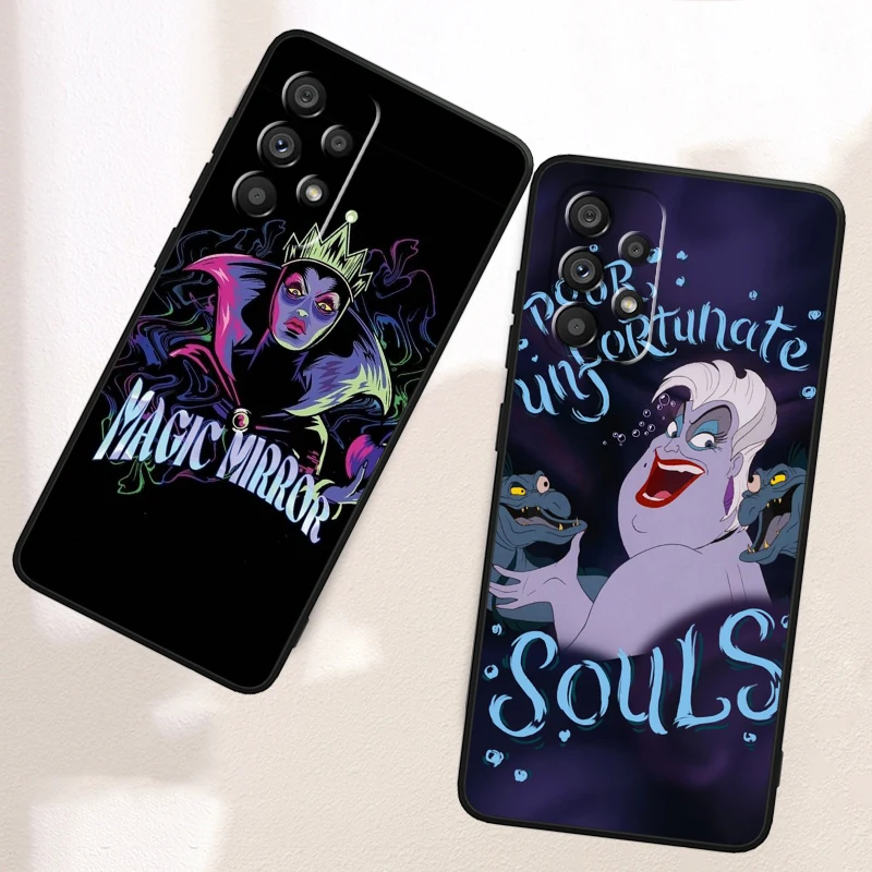 Disney Evil Queen Fairy Tales For Samsung A53 A52 A33 A32 A51 A71 A21S A13 A73 A55 A22 A23 A35 A72 A54 A12 5G Black Soft