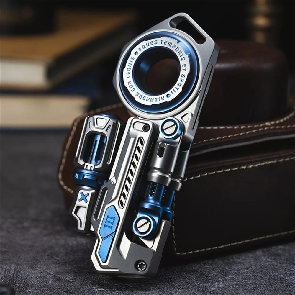 Time Knight Titanium Alloy EDC Fidget Spinner Anti Stress Toys ADHD Anxiety Relief Fidget Slider Sensory Focus Fidgeting Toys