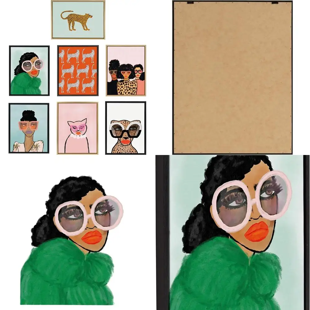 

Chic Sylvie Green Coat Art от Kendra Dandy, 18x24, яркий настенный декор для Chic Home