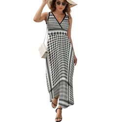 black keffiyeh Sleeveless Dress Party dresses for women elegant women's sets luxury woman party dress bandage dress