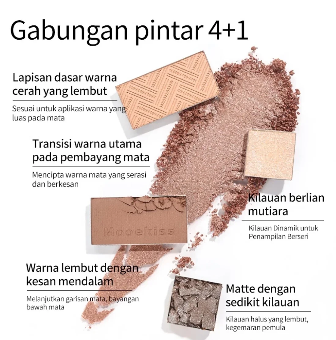 Mooekiss アイシャドウ パレット 複数色 1 パレット多目的 8.5 グラムメイクアップ化粧品