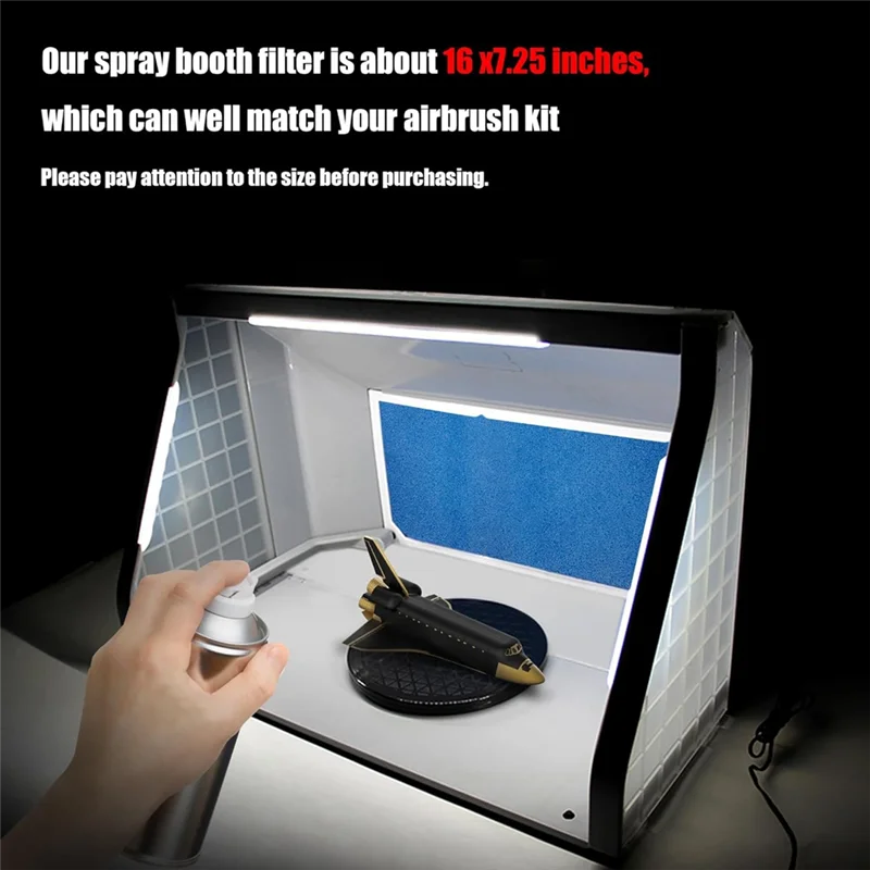 

ABFI для замены выхлопных фильтров, 6 шт., фильтры для покрасочной камеры, портативный фильтр для распылительной камеры для распылительных кабин для аэрографов