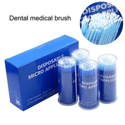 Microcepillo Dental desechable, varillas aplicadoras de dientes, higiene bucal, cuidado Dental, hilo Dental Interdental, 100 unids/lote por caja