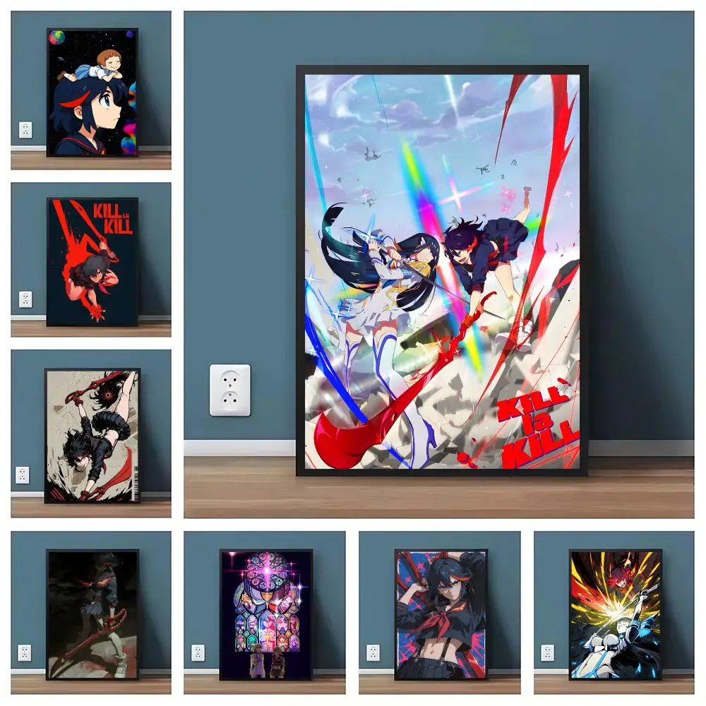 Japanese Anime K-KILL la KILL Poster Pegatina artistica HD autoadhesiva impermeable para salon dormitorio