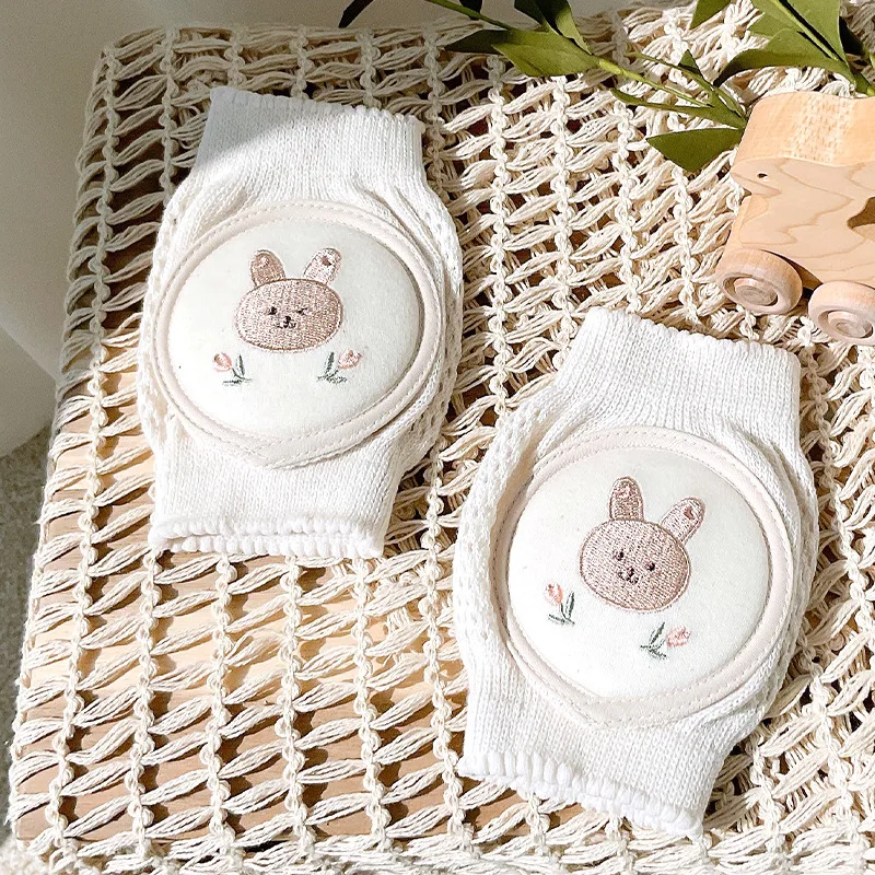 1 Pair Cotton Baby Knee Pads Cute Cartoon Crawling Protector Kids Kneecaps Children Mesh Kneepad Baby Anti-slip Safe Leg Warmer