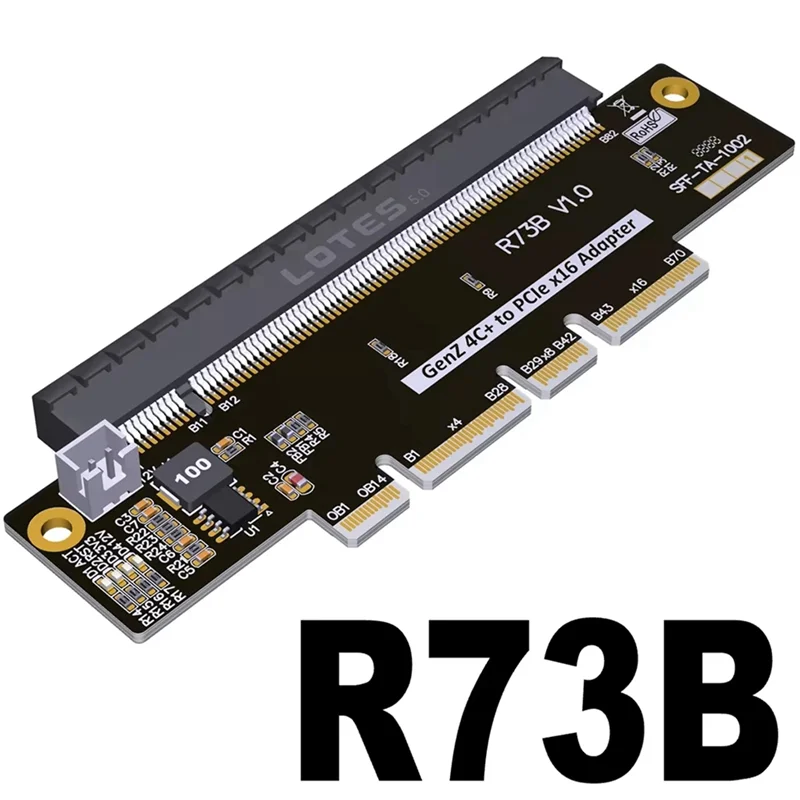 

Популярная карта адаптера EDSFF 4C+ для Pcie5.0 X16 Gen-Z 4C+ для Pcie X16 Поддержка карты адаптера Gen5 PCI-E 5,0 512 Гбит/с