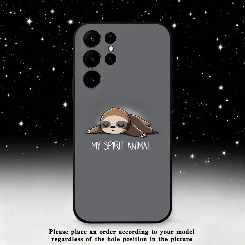 حافظة هاتف على شكل حيوان لطيف لهاتف سامسونج S 25,24,23,22,30,21,10,9,Ultra,Plus,Lite,FE,4,5G حافظة ناعمة سوداء