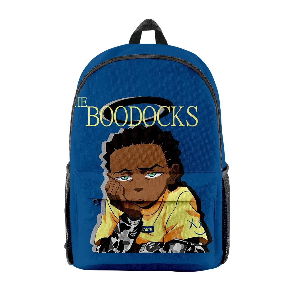 

Роскошная новинка, крутая сумка для книг The Boondocks, рюкзаки для ноутбуков с 3D принтом, оксфордские водонепроницаемые дорожные рюкзаки для мальчиков и девочек