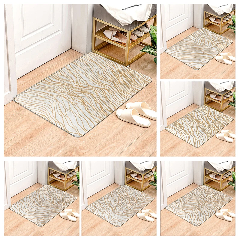 House entrance carpet Home door mat Living Room Bath Foot bathroom non-slip water absorption rugs nordic boho morandi abstract