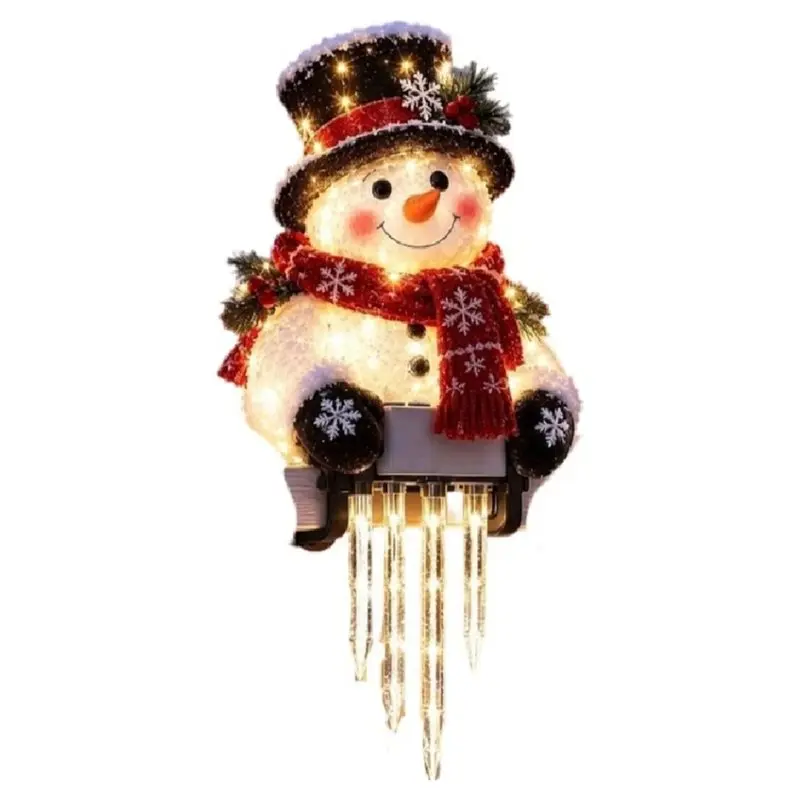 TFORU-Christmas Porch Railing Lights - Festive Character Designs, Railing Light Decoration,Holiday Character Railing Light