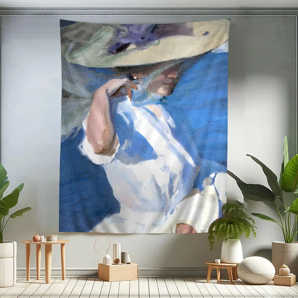 Spanish Joaqun Sorolla Works Tapestry Anime Tapestry Hanging Tarot Hippie Wall Rugs Dorm Wall Hanging Sheets